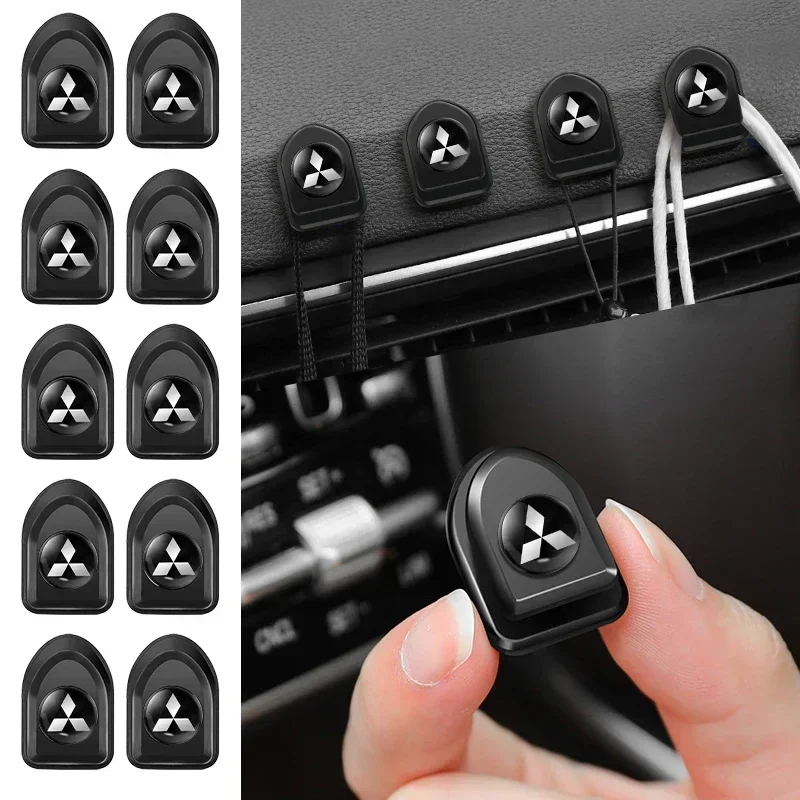 1/2/4pcs Car Mini Hooks Interior Storage Holder For Mitsubishi Eclipse Lancer Outlander Pajero ASX Colt Space Auto Accessories