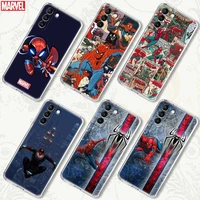 spider man marvel comics silicone case for samsung galaxy s21 s20 fe s22 ultra s10e s9 plus 5g soft clear phone cover coque