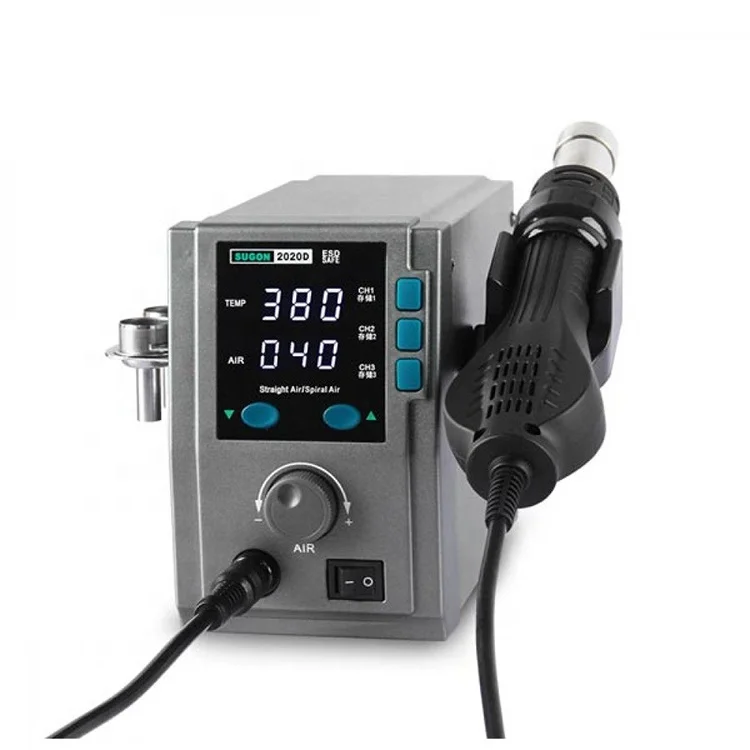 

SUGON Original Manufacturer SUGON 2020D Blower Gun Hot Air Gun Heat Station for Mobile Phone Repair