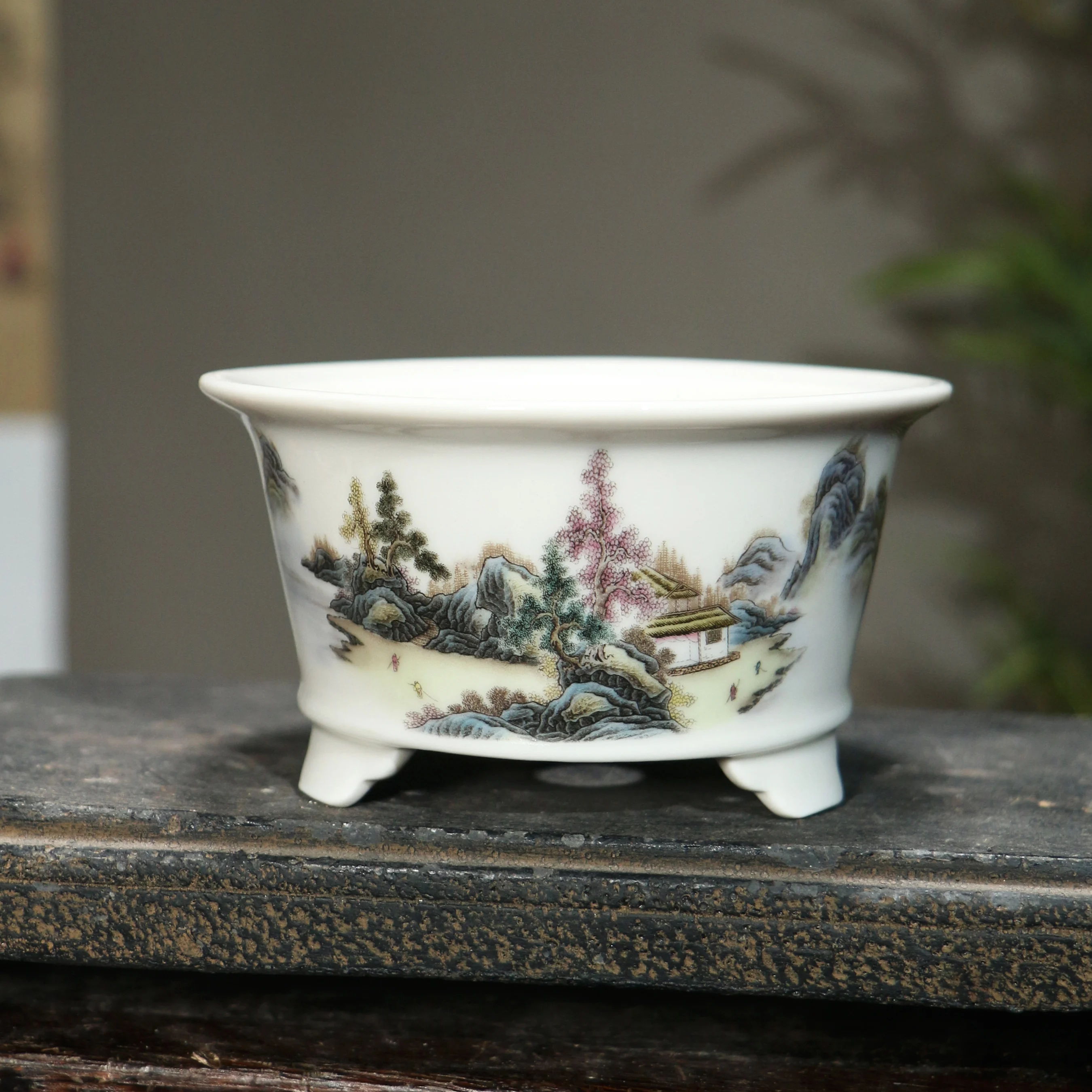 

Керамические горшки для бонсай Realikeasy фиолетовые