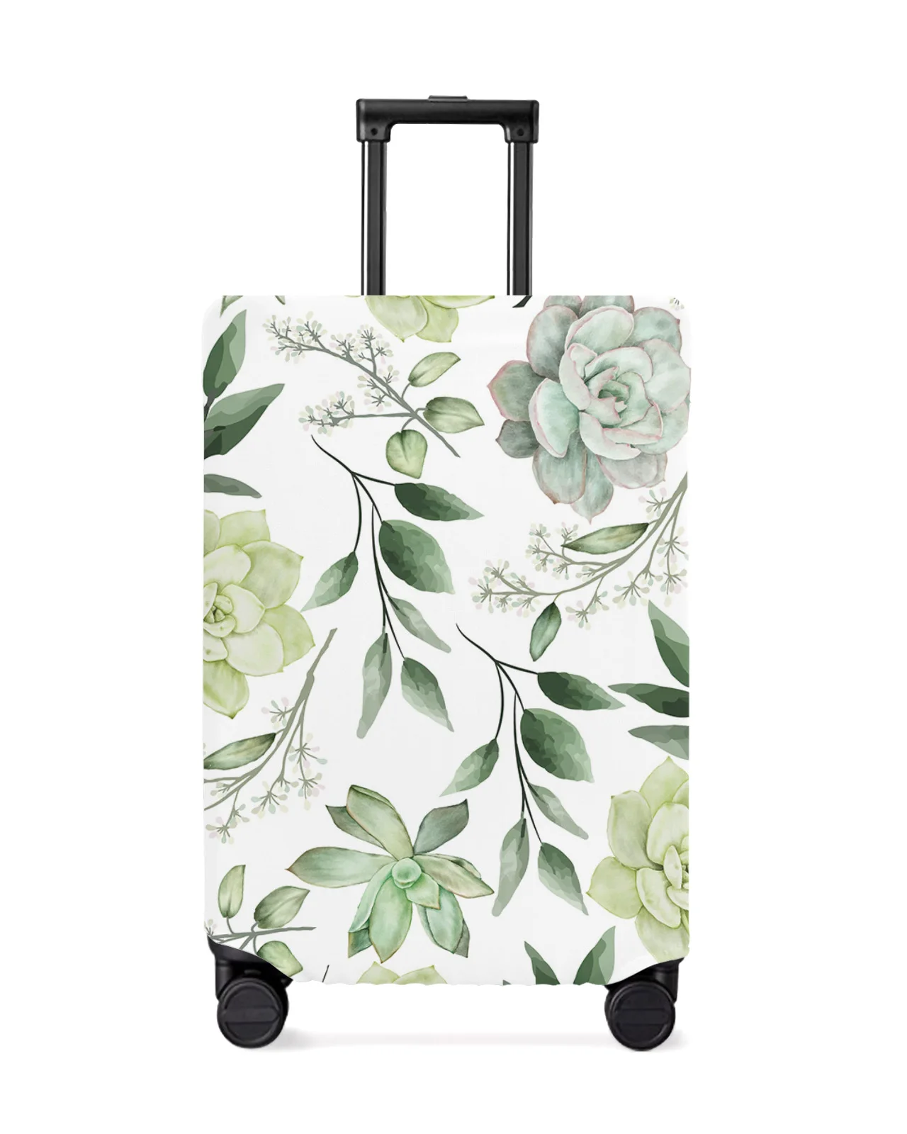 

Plant Leaves Succulents Travel Luggage Cover Elastic Baggage Cover For 18-32 Inch Suitcase Case Dust Cover Travel Accessories