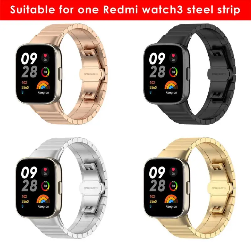 

Ремешок из нержавеющей стали для XiaoMi Mi Watch Lite3 Redmi Watch 3, цветной спортивный сменный Браслет для наручных часов, умные аксессуары