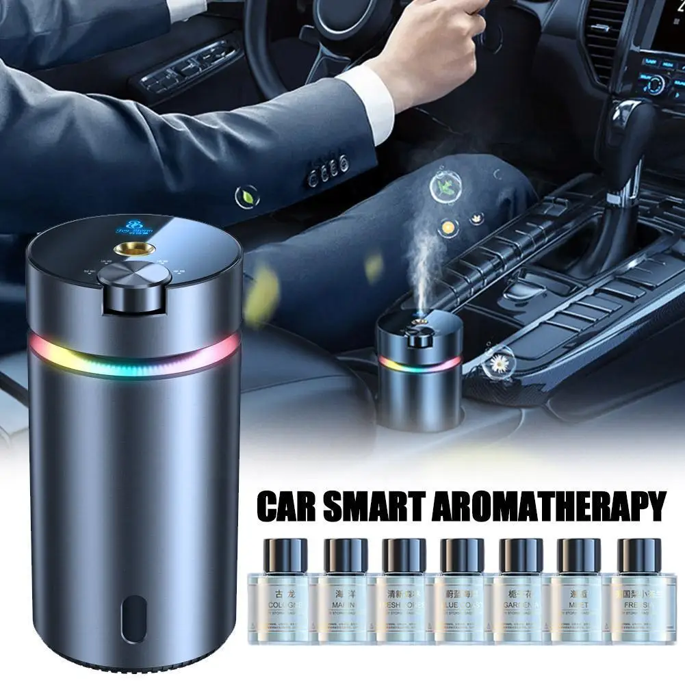 

Автомобильный Интеллектуальный диффузор для ароматерапии с подсветкой, освежитель длительного действия, очиститель духов, тонкий аромат воздуха, умный наноуровень V4A6