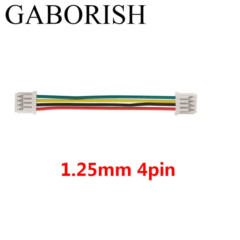 200 шт. MX 1 25 мм 4-контактный двухсторонний штекер разъемы для электронных проводов