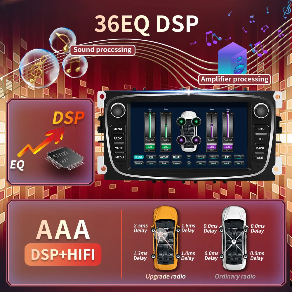 Carplay Android 10 мультимедийный плеер 2 Din автомобильные радиоприемники