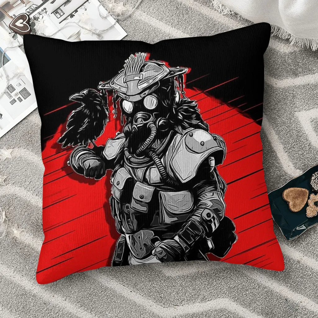 

Bloodhound Throw Pillow Case Apex Legend Backpack Cojines Covers DIY Printed Washable Home Decor