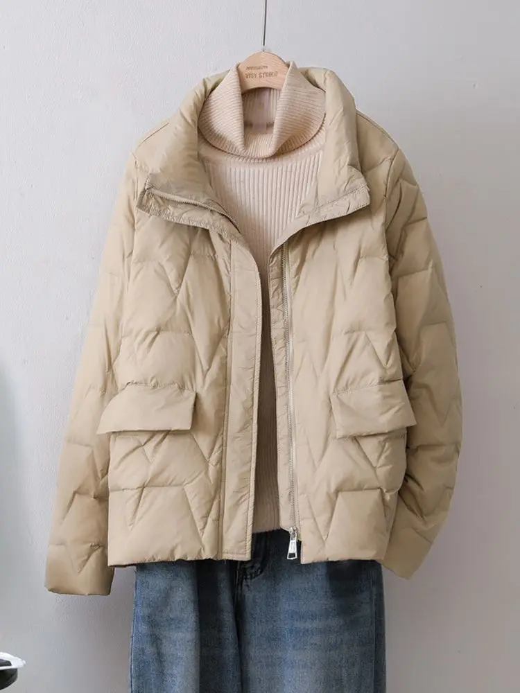 New Women Casual Style Down Jacket White Duck Down Jackets Spring Autumn Coats And Parkas Female Outwear