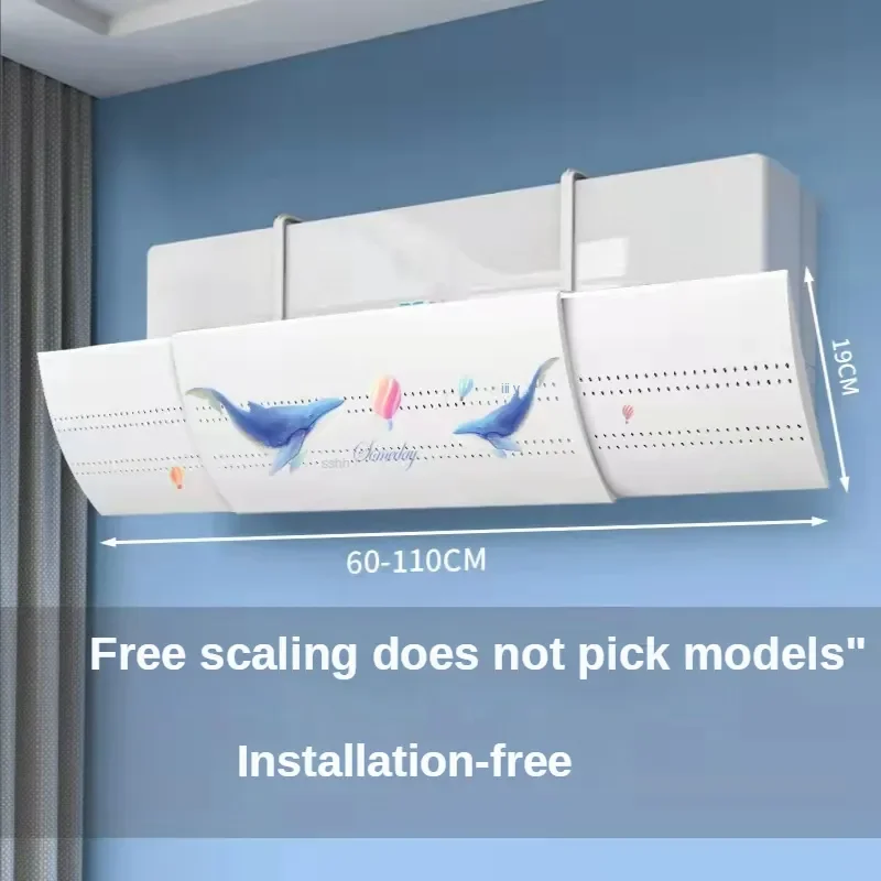 

Air Conditioner Wind Deflector Home Air Conditioning Windshield Adjustable Shade Wind Guide Retractable Wall Mounted