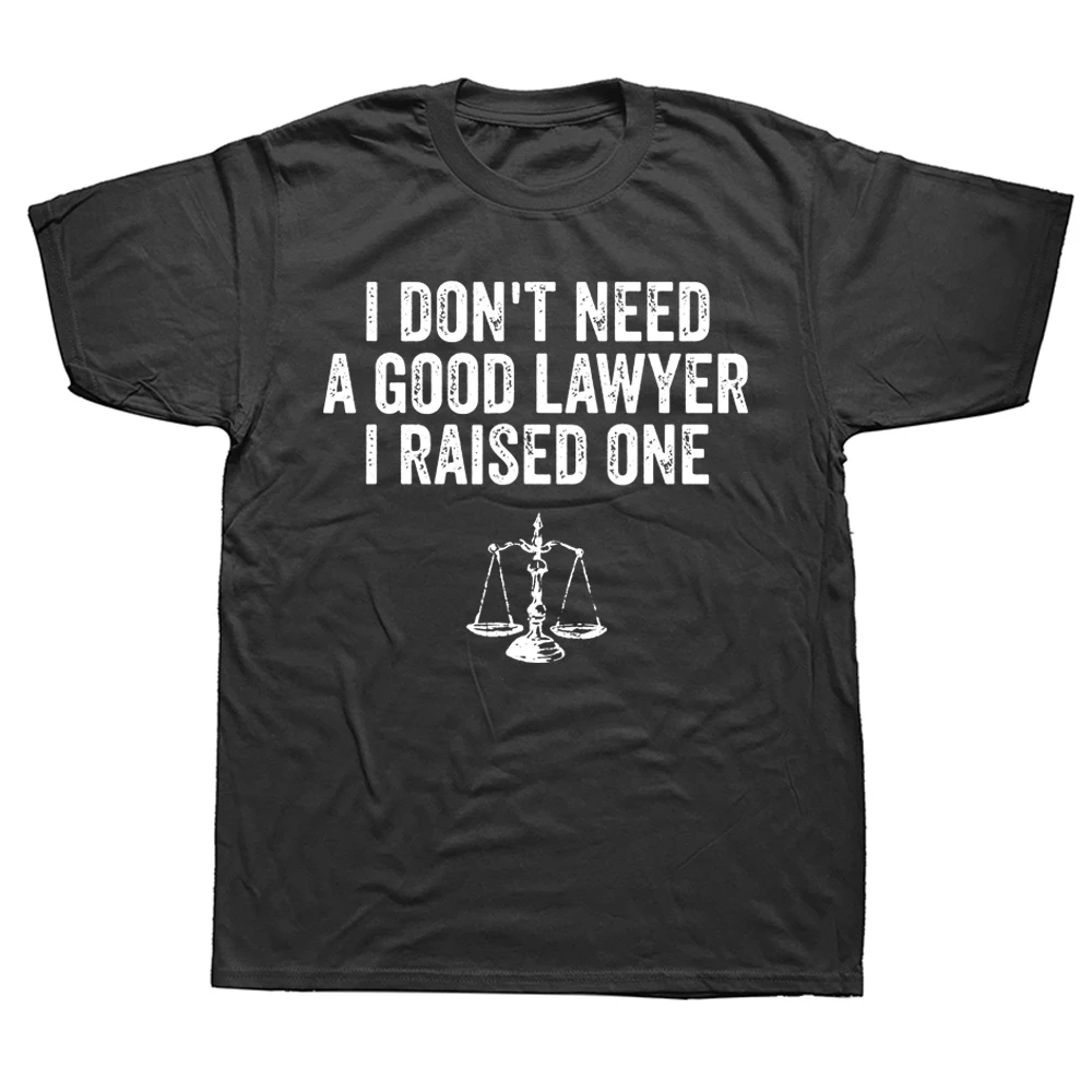 

Funny Lawyer Parent My Son Daughter Law School Graduation T Shirts Graphic Cotton Streetwear Short Sleeve Birthday Gifts T-shirt