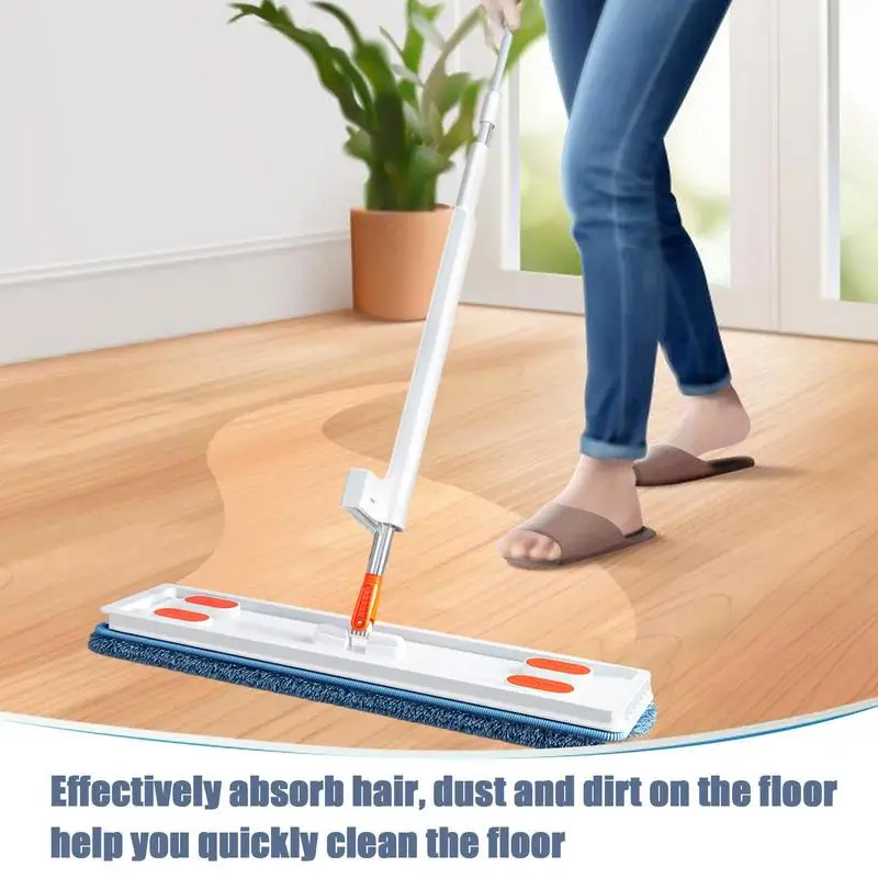 

Spinning Mop Large Flat DustRemoval Mop Multifunctional 360 Degree Rotating Floor CleaningHand Washable Mop For Household Supply