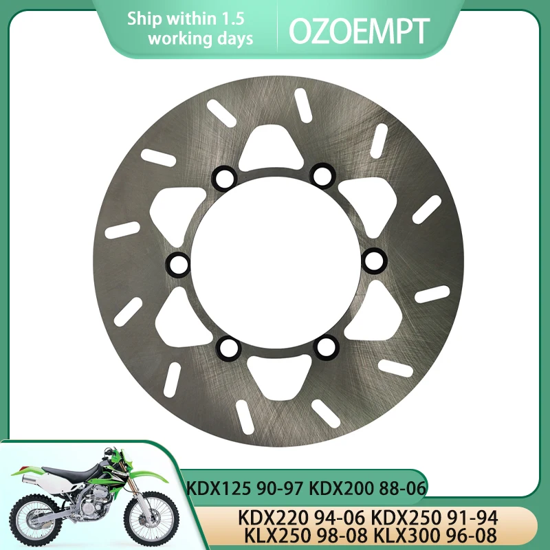 

OZOEMPT Motorcycle Rear brake disc/plate Apply to KDX125 90-97 KDX200 88-06 KDX220 94-06 KDX250 91-94 KLX250 98-08 KLX300 96-08