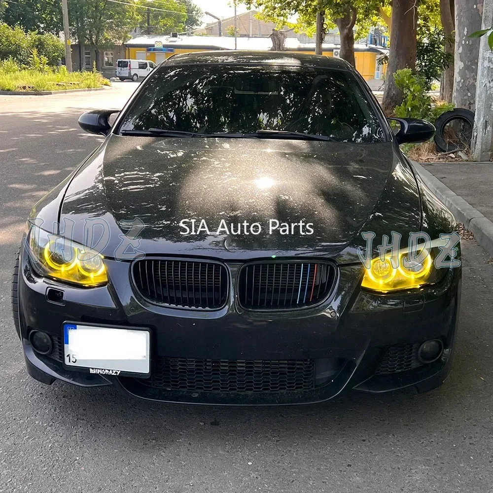 Фото НОВЫЙ для BMW E92 E93 LCI 2010-2013 ксеноновые фары «ангельские глазки» DRL светодиодные чипы модули ремонт желтый синий красный дневные ходовые огни №4