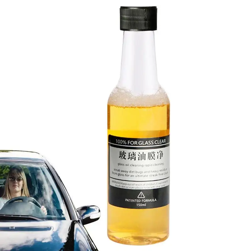 

Car Glass Oil Film Remover Water Spot Remover For Cars Glass Harmless Car Glass Cleaner Oil Stain Clean Car Window Cleaner For