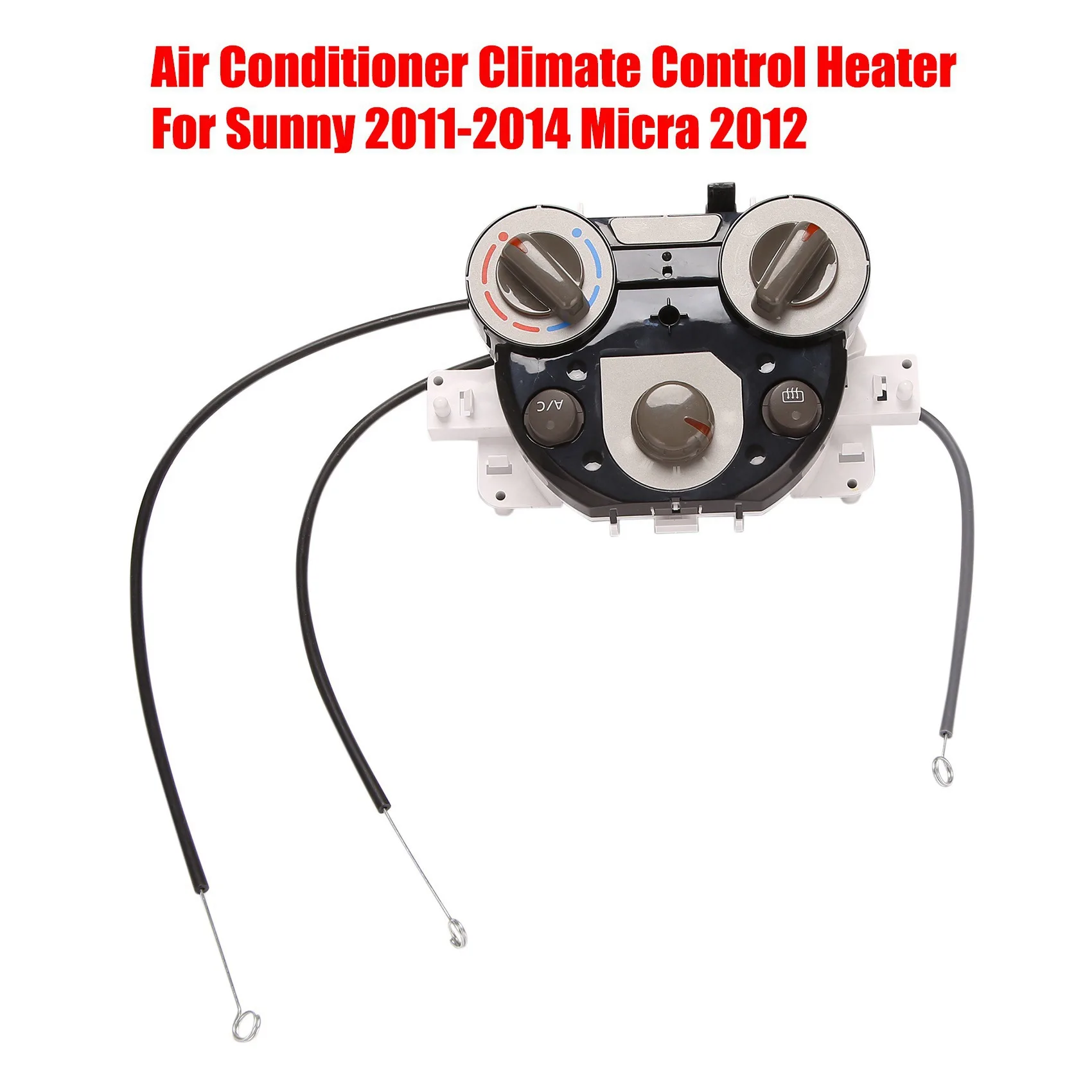 

Car Interior Air Conditioner Climate Control AC Warm Air Heater Switch Panel for Nissan Sunny 2011-2014 Micra 2012
