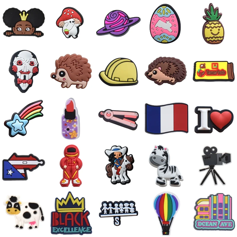 

Gifts Decorations for Crocs Boy Kids Women Charm Packs Para Pins Set Jeans Men Wholesale Bulk Shoes Accessories Girl Shoe Charms
