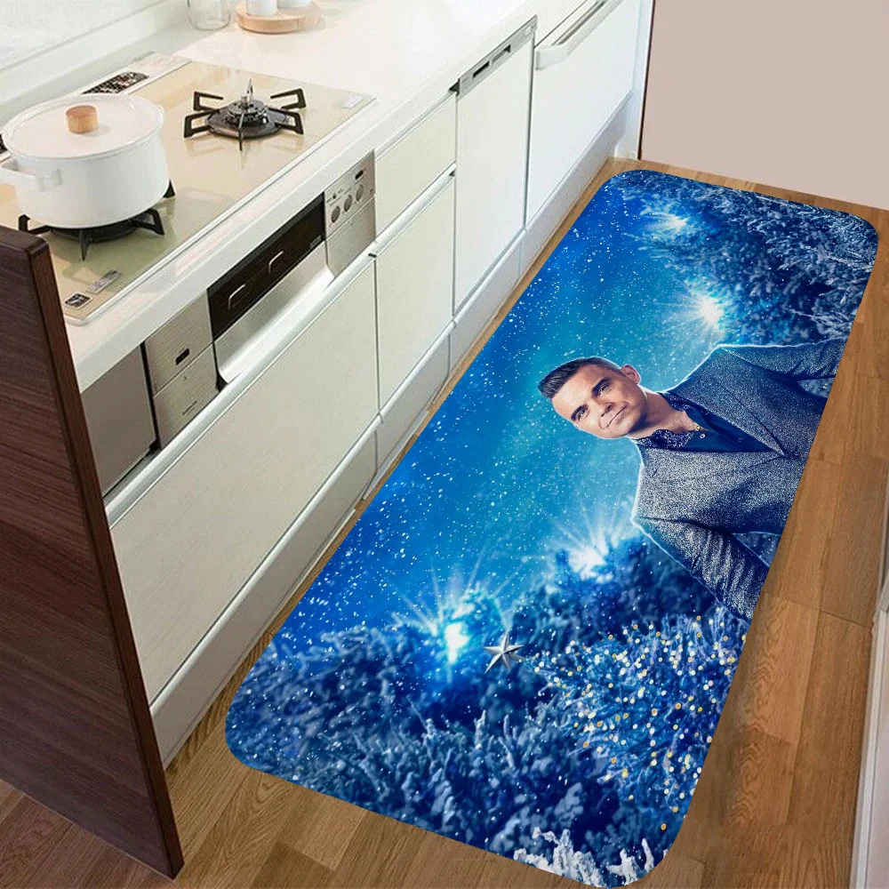 Входной Коврик Robbie Williams Противоскользящий Замшевый Напольный Для Ванной Комнаты