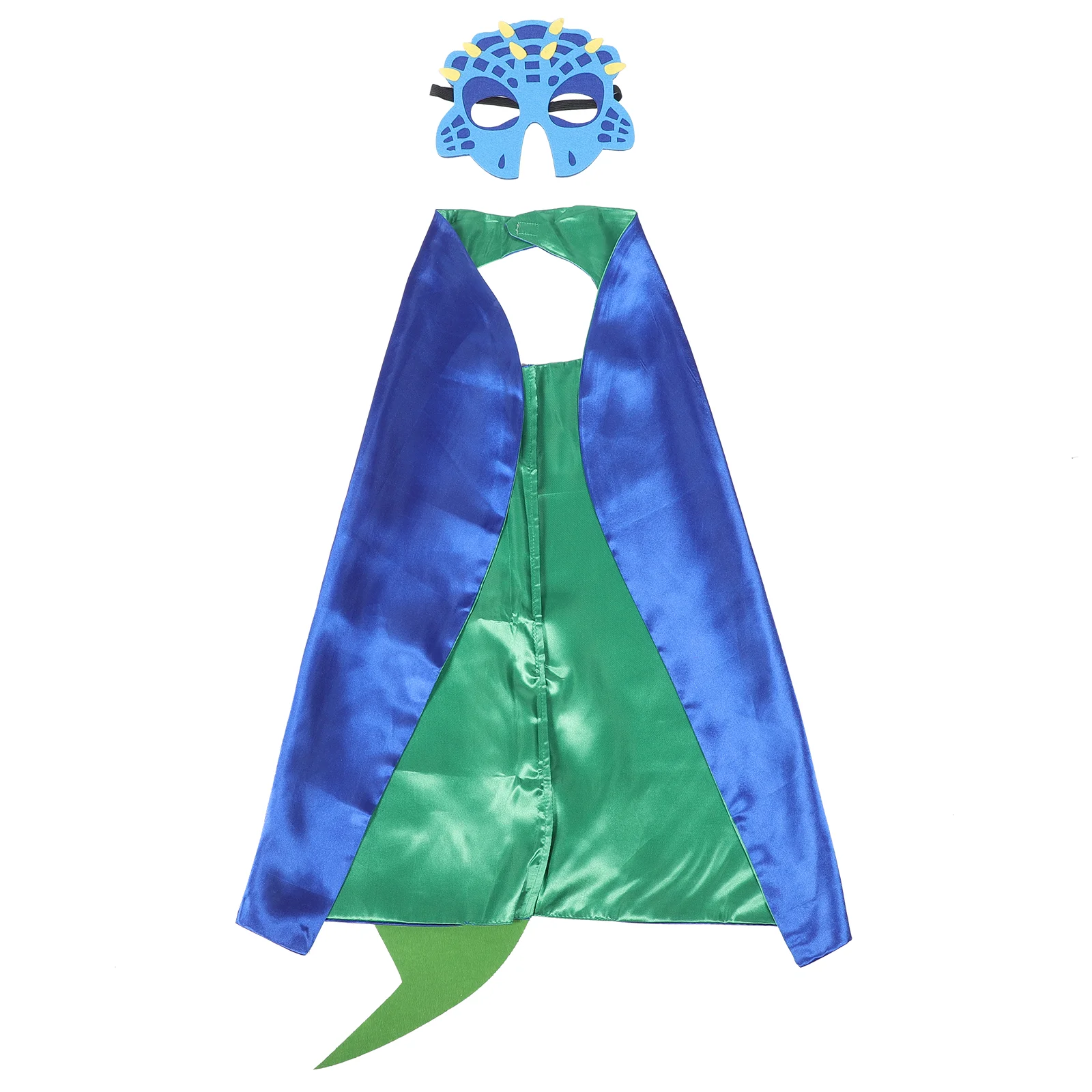 

1 Set Kids Costume Props Dinosaur Cape And Mask Animal Party Dress Up Accessories for Stage Performance