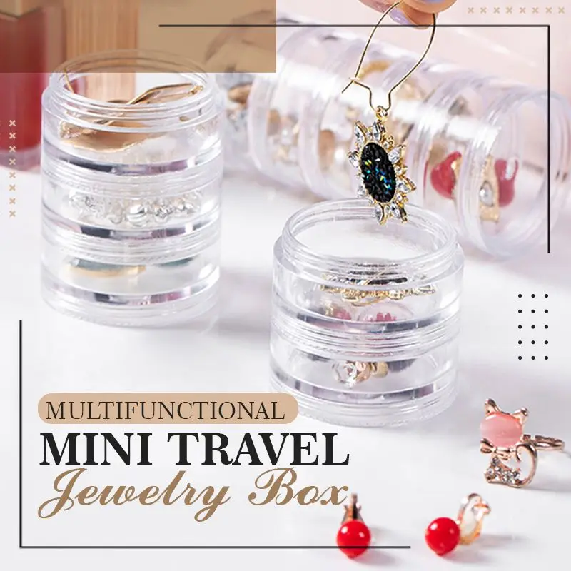 

Multifunctional Mini Travel Jewelry Box Cosmetic Refillable Bottles Plastic Eyeshadow Makeup Face Cream Jar Pot Container 5/10g