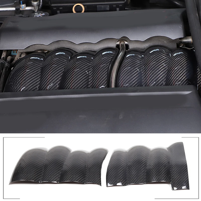 

Car Engine Air Intake Cover Sticker Decoration For Chevrolet Corvette C6 2005-2013 Real Carbon Fiber Accessories