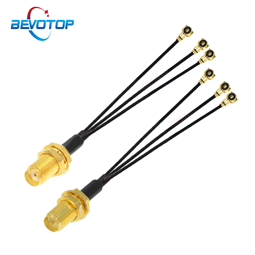 

1PCS 1 to 3 SMA to IPX Splitter Cable RP-SMA / SMA Female to 3 x U.fl IPEX1 Female1 RG178/ RF1.13 WIFI Antenna Extension Jumper