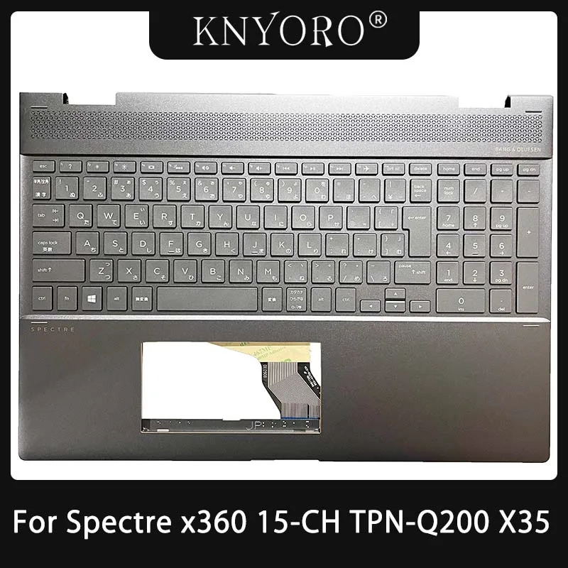 

Brand NEW JP Japan Language Keyboard Backlight For HP Spectre x360 15-CH TPN-Q200 X35 Laptop Top Case Cover C Shell L15587-291