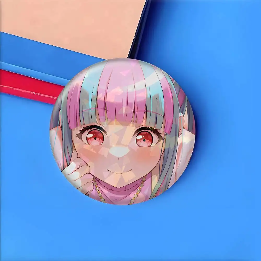 Фото Значки-пуговицы Nyubara Reona BanG Dream: круглые, креативные, броши-значки, аксессуары для декора сумок, подарки для фанатов и друзей №5