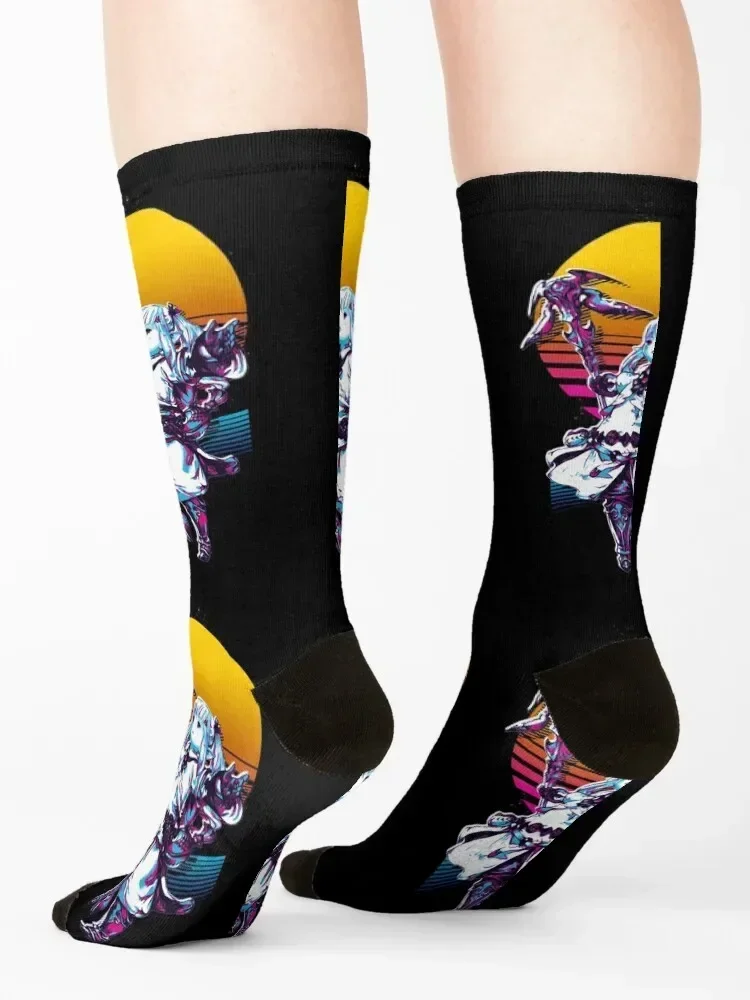 White Mage - FFXIV *80-е ретро* Носки МОДНЫЙ напольный комплект Роскошные женские носки