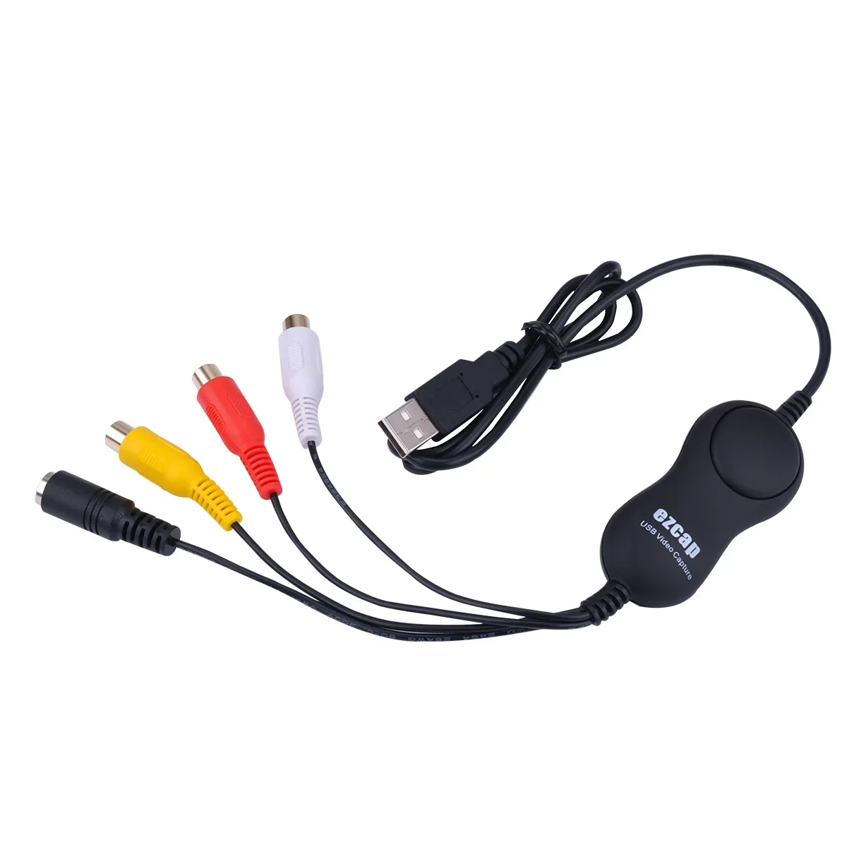 Фото Ezcap158 USB 2.0 Карта захвата аудио-видео AV S-Video Аналоговая запись видео для VHS-плеера V8 Hi8 Видеокамера Камера Windows MAC №3
