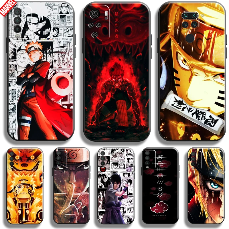 

Naruto Uchiha Sasuke Anime For Xiaomi Redmi Note 9 9T 9S 10S 10T 10 Pro Max 5G Redmi 10 9 9T 9A 9C Phone Case Carcasa Back