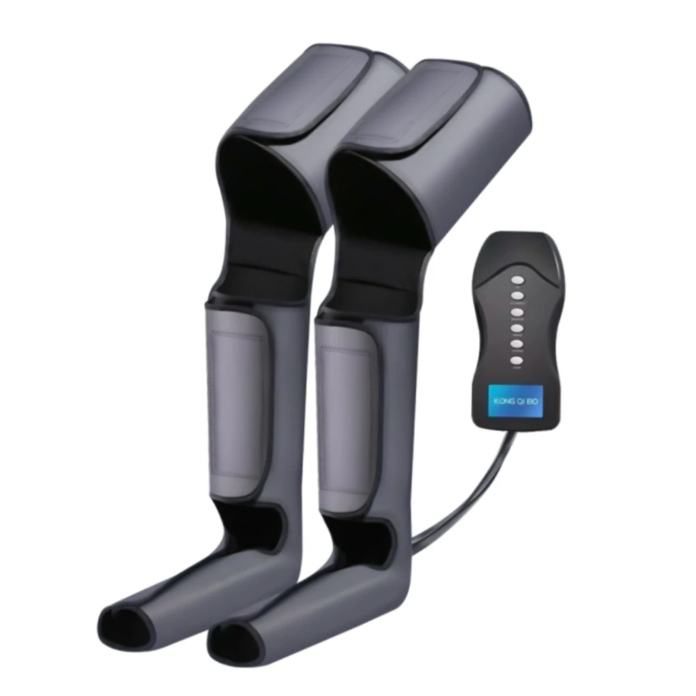 Массажер компрессионный 3-в-1 для ног и бедер домашний Лимфодренажный