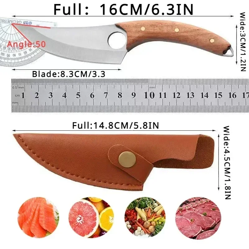 1pc Sharp fruit knife portable EDC pocket suitable for household use barbecue kitchen utensils