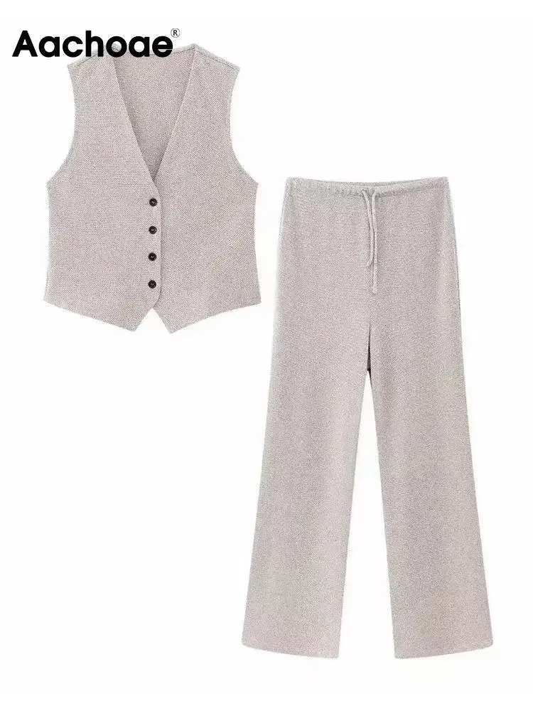 

Женский трикотажный однобортный жилет с V-образным вырезом и высокой талией