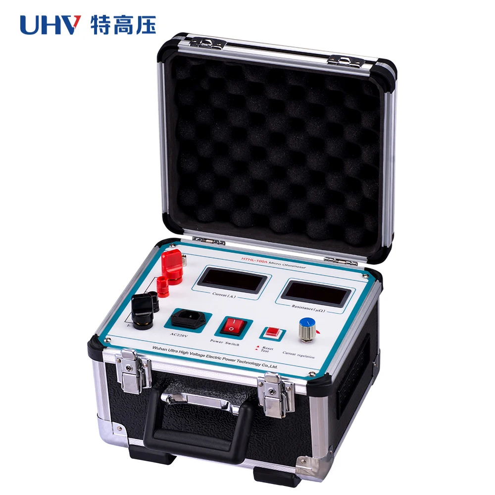 

HTHL-100A Portable Contact Resistance Tester circuit breaker contact resistance test