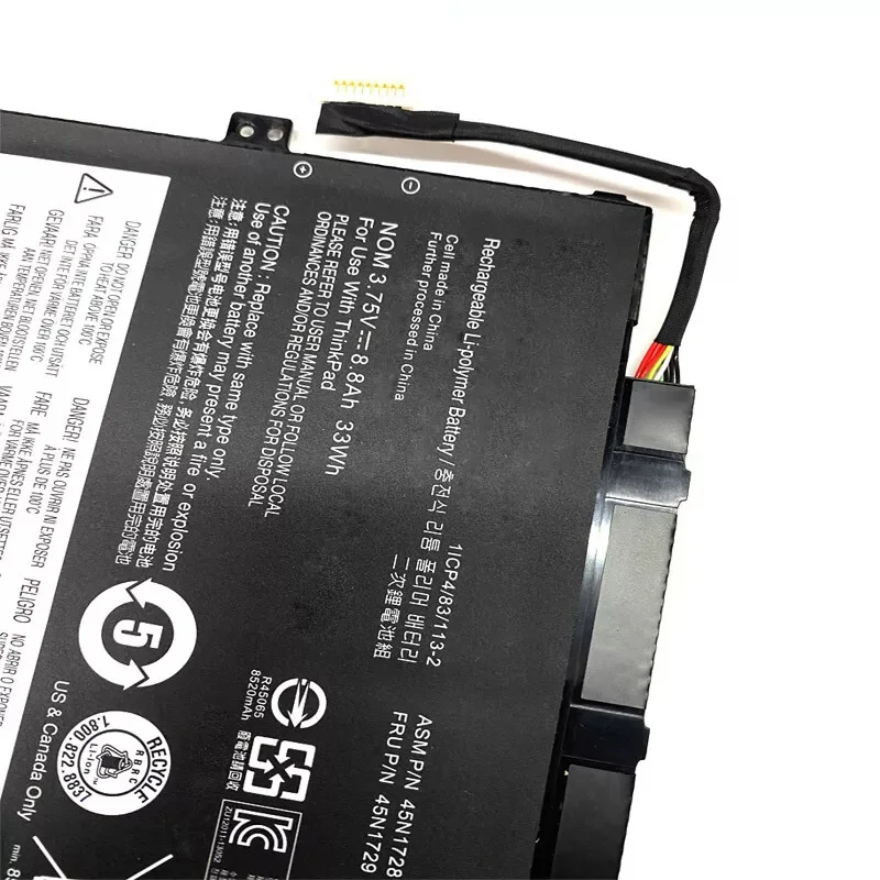 45N1728 Аккумулятор для ноутбука 3 75 В 33 Втч ThinkPad Tablet 10 45N1729 45N1730 45N1731 45N1733 45N1726