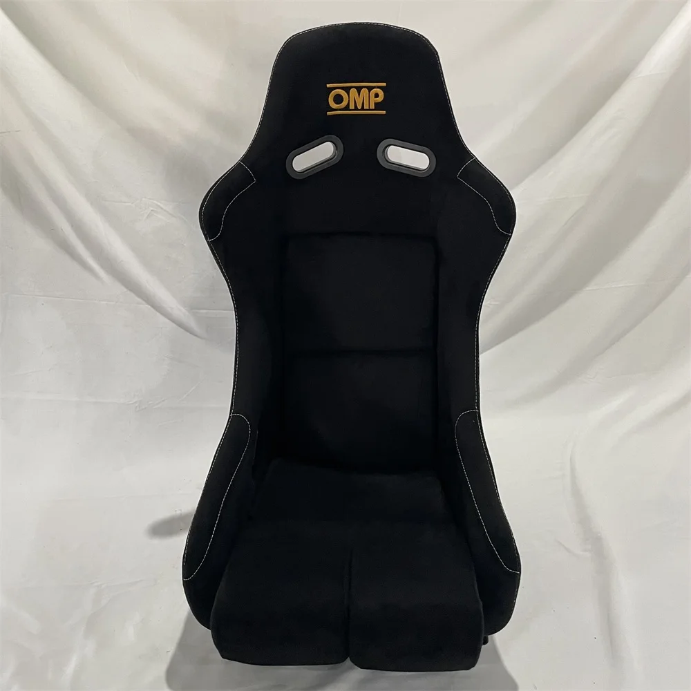 

OMP Car Seat L Size Adjustable Racing Seat Universal For Sport Car Simulator Bucket Seats Black Leather Car Interior Accessories