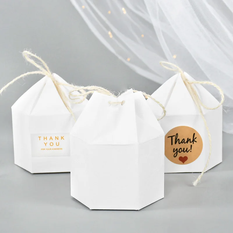 10 шт. коробка из крафт-бумаги для конфет | Подарочные коробки и пакеты