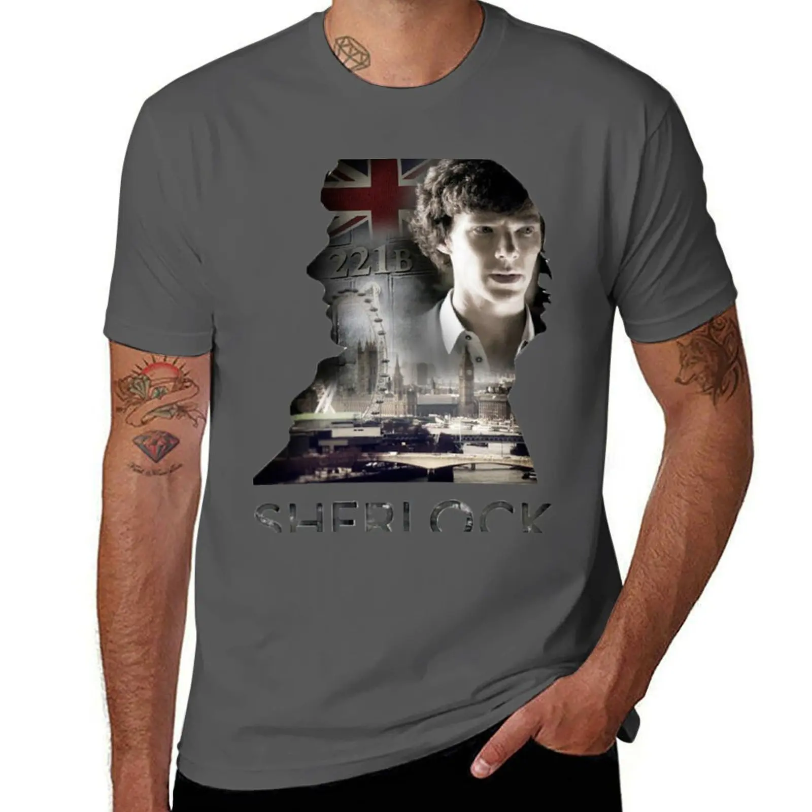 Футболка Sherlock Perfect Gift уличная рубашка Croswit мужские футболки для мужчин хлопок