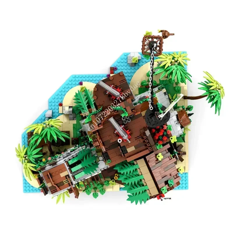 2979 шт. MOC Pirate Barracuda Bay Series Forbidden Island Building Block Технические кирпичи DIY Сборка