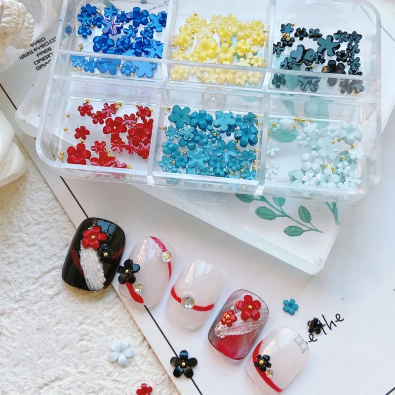 

Bow Nail Art Charms 3D Butterfly Heart Nail Stickers Nail Rhinestone Nail Studs