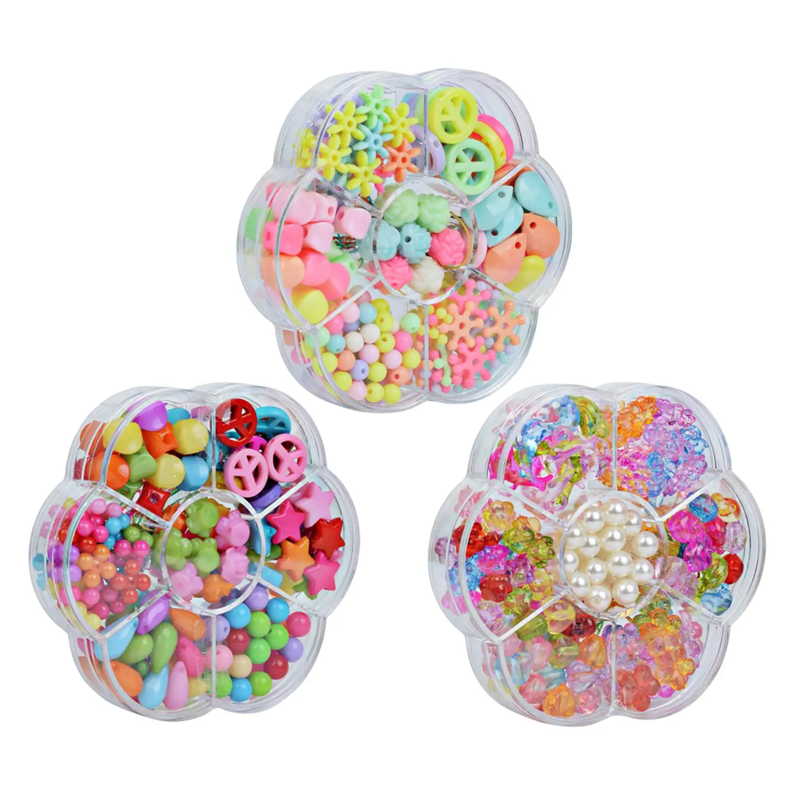 

Handmade Bead Set Craft Acrylic for Bracelet Beading Kits Gift