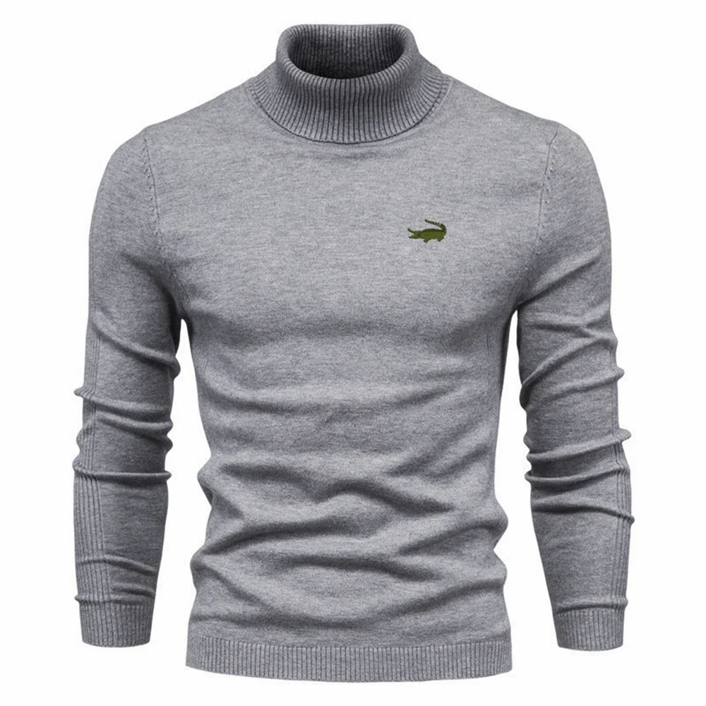 2023 Spring Autumn New Brand Printed Dropshipping Men Turtleneck Fashion Sweatshirts Hip Hop Clothing Pullover Harajuku Tops