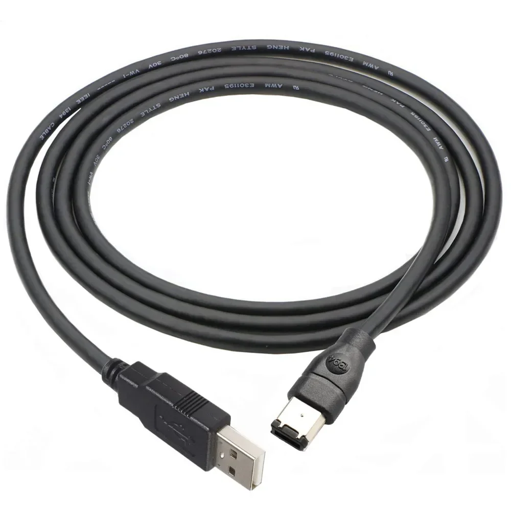 Firewire IEEE 1394 6-контактный разъем папа на USB 2.0 A Кабель-переходник-конвертер 1 8 м/3 м/4 5