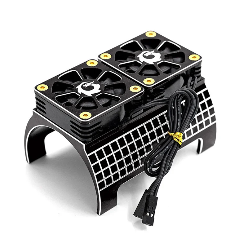 

Metal Dual Cooling Fan 4985 1717 Motor Heat Sink for 1/5 Traxxas X-Maxx 6S 8S Arrma KRATON RC Car Upgrades Parts,3