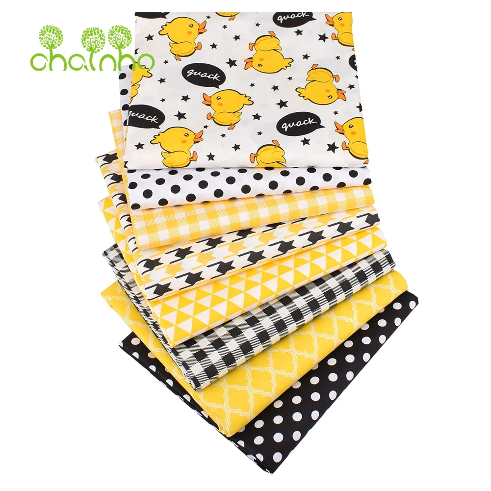 Chainho твиловая хлопчатобумажная ткань с принтом для пэчворка рукоделие шитья