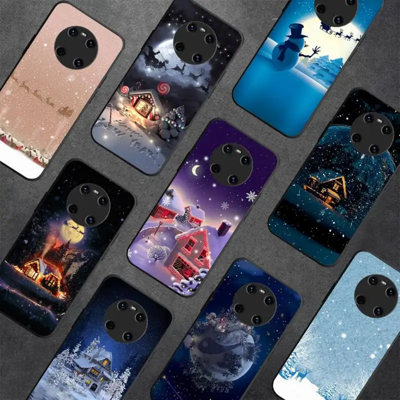

Winter snow Merry Christmas Phone Case for Huawei Y 6 9 7 5 8s prime 2019 2018 enjoy 7 plus