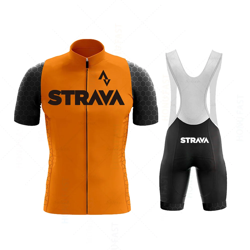 

Трикотажный комплект для велоспорта Strava, быстросохнущая дышащая одежда для езды на велосипеде, лето 2022