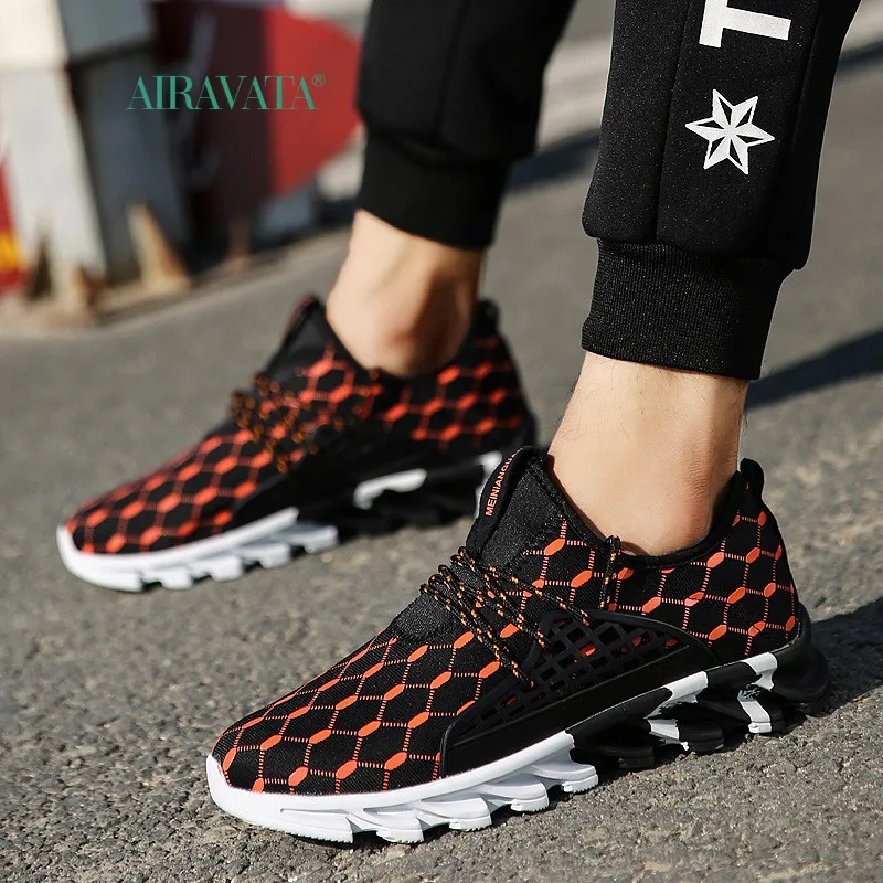 Sneakers Men Summer Breathable Walking Shoes Slip-on Lace-up Casual Shoes Comfort Non-slip Sports Shoes All Seasons Lightweight