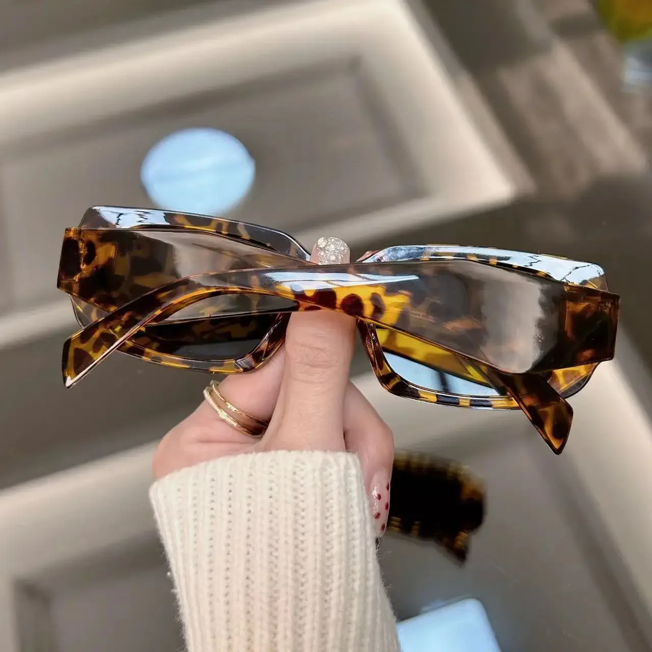 Очки солнцезащитные женские квадратные винтажные Роскошные брендовые