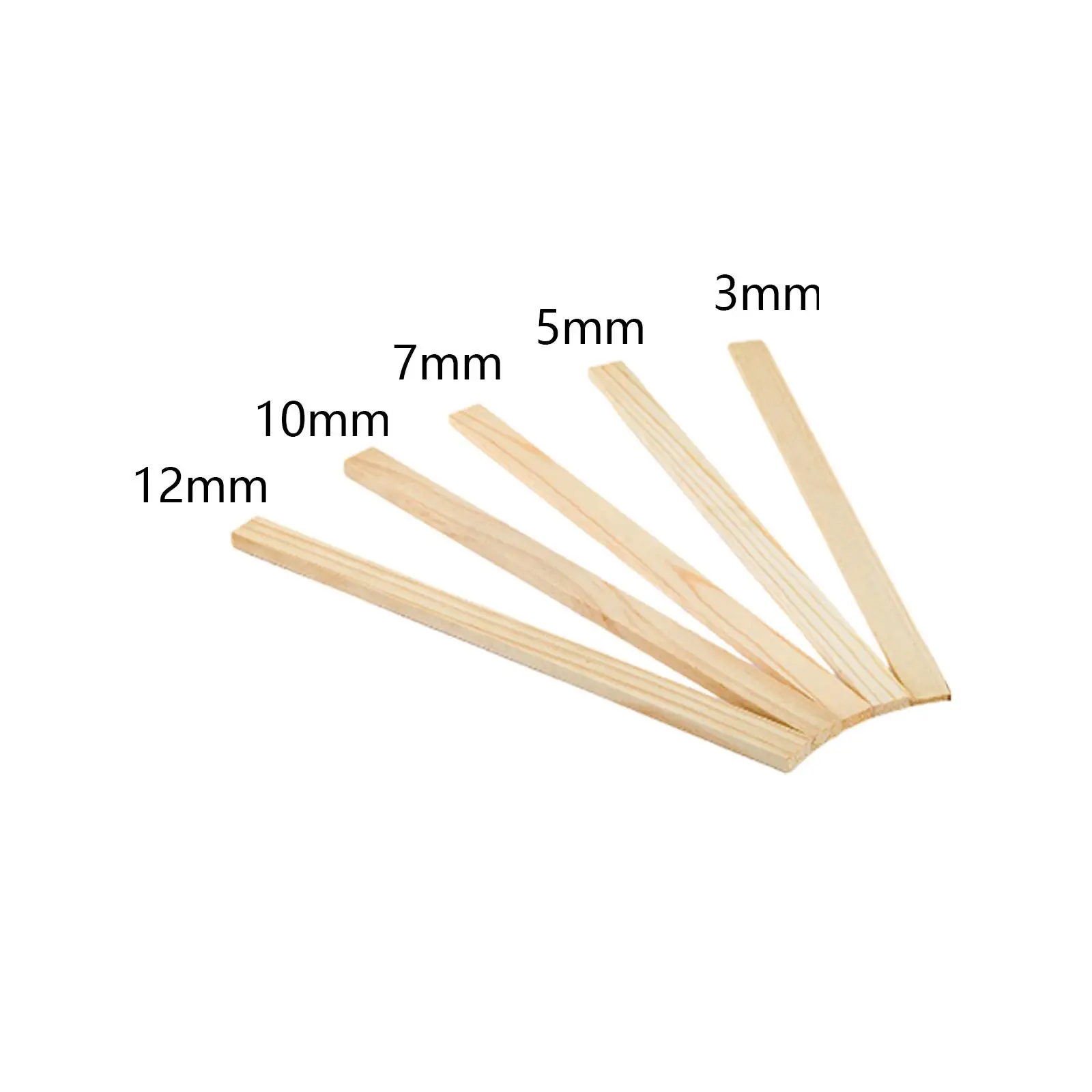10X измерительных полосок для теста толщиной деревянные скалки