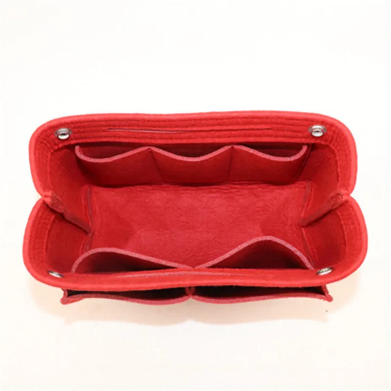 For 25 30 35 Felt Insert Bag Makeup Handbag Organizer Travel Inner Purse Portable Cosmetic Bags Storage Tote 2022